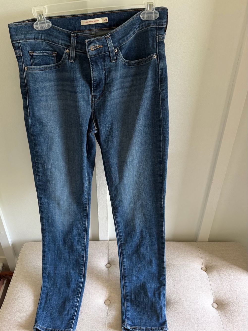 Levi's Women’s Shaping Skinny Jeans in Dark Blue Denim